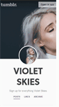 Mobile Screenshot of iamvioletskies.com